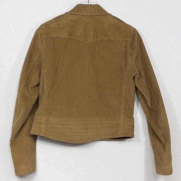 Rag Bone Medium Mercer Camel Corduroy Moto Jacket - Picture 7 of 8